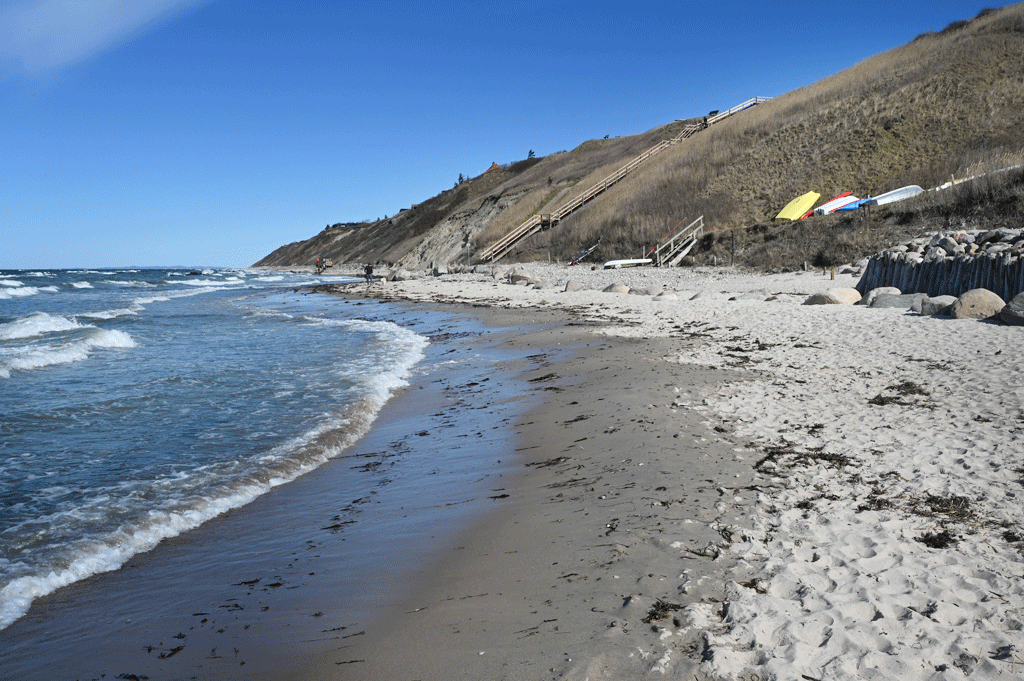 Trappen ved Vejlby Strand på Nordkysten